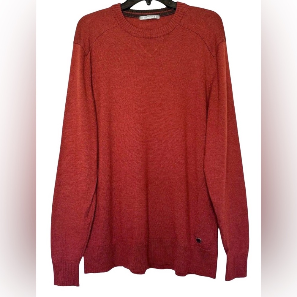 Smartwool Men’s Rust Red Merino Wool‎ Blend Classic Crewneck Sweater